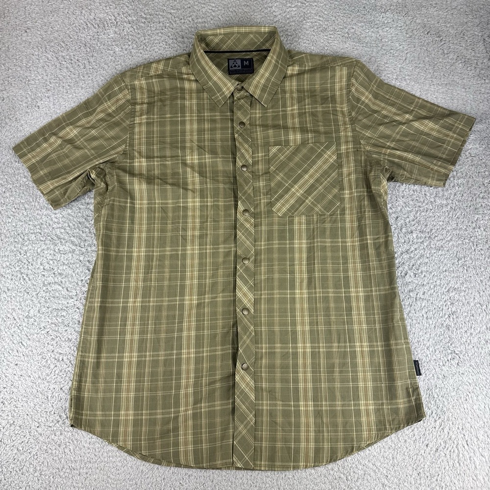 Magpul Shirt Mens Medium Green‎ Short Sleeve Button Front Tactical